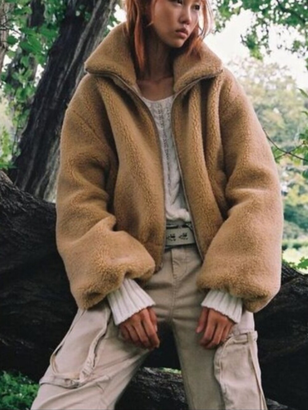 Free People Get Cozy Oversized Teddy Jacket